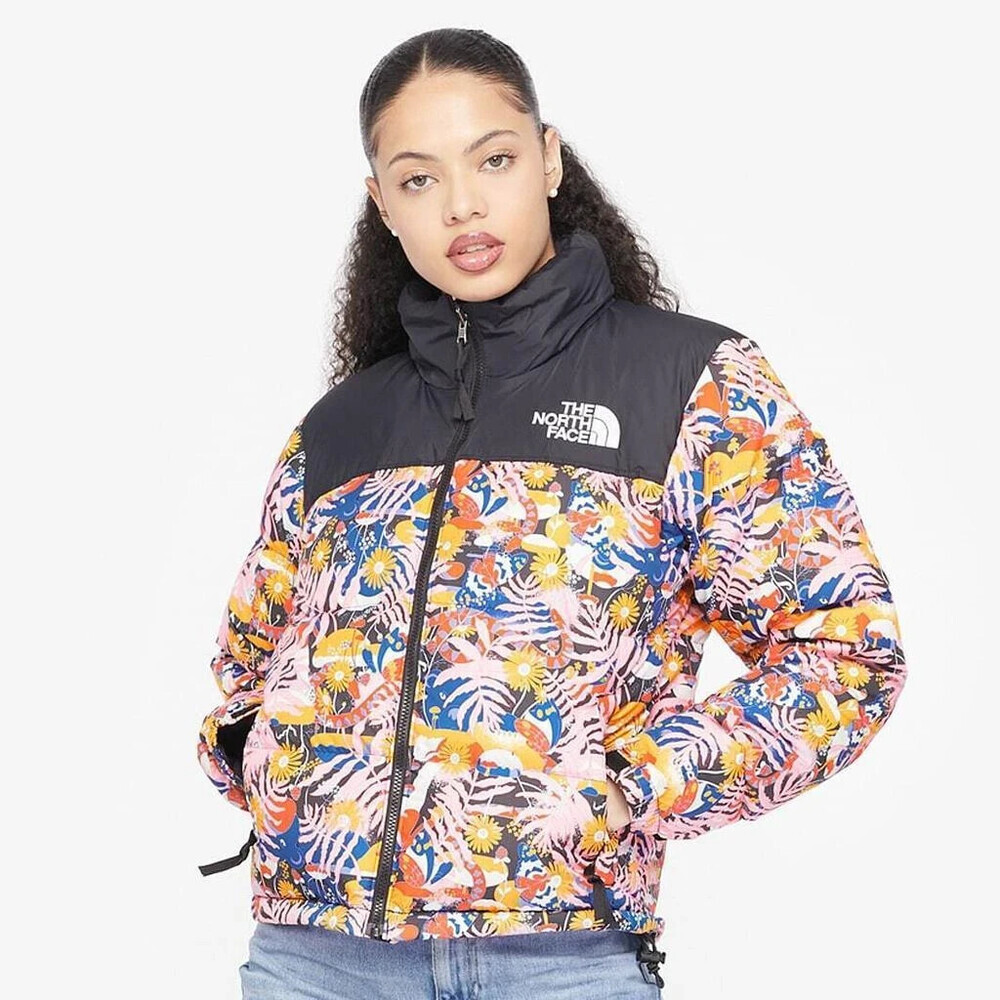 The North Face 1996 Retro Nuptse Jacket Women's XS Multicolor Full Zip KFC313